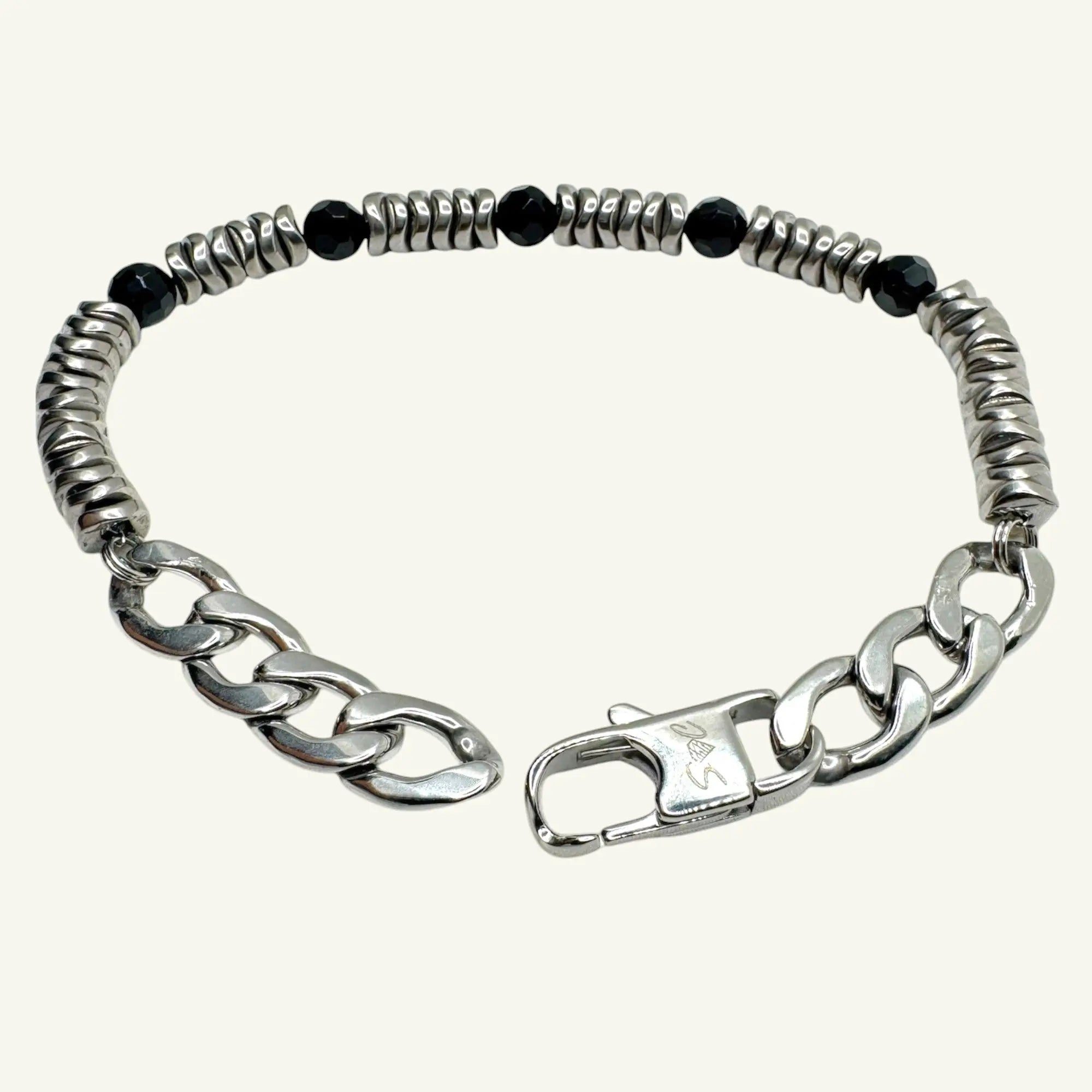 Bracciale onice e ematite Sharifa Crystals